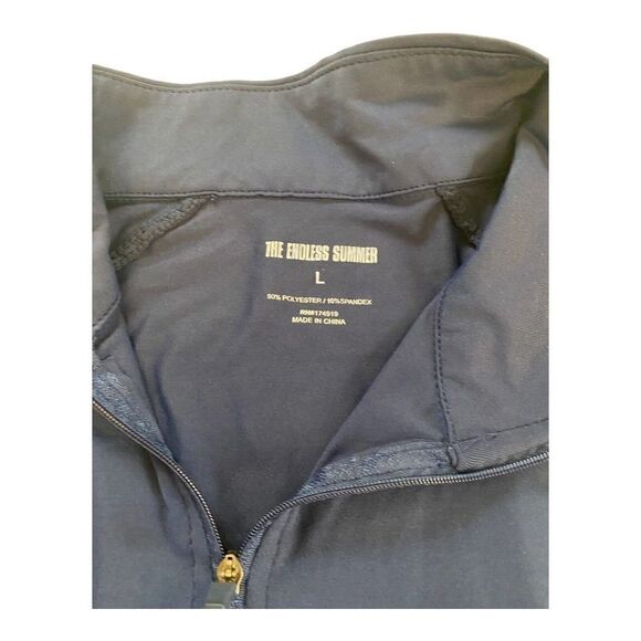 The Endless Summer Shirt Mens Large Blue Long Sleeve Surf Swim Stretch - Picture 5 of 12